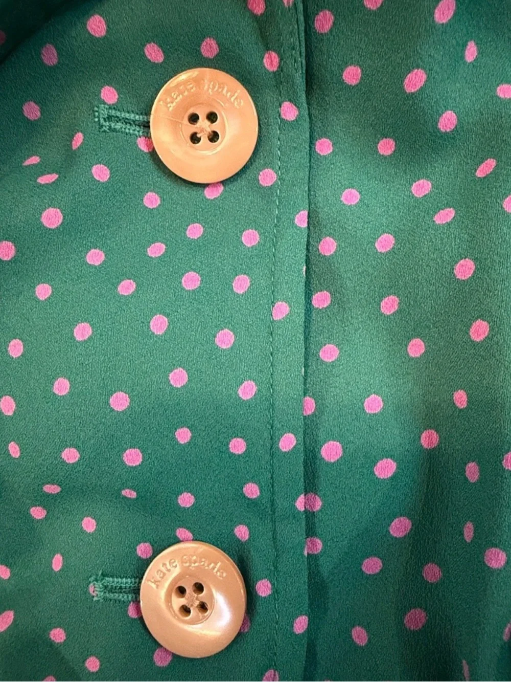 Kate Spade Green Polka Dot Wide Leg Cropped Jumpsuit Belted Size 8 NWOT